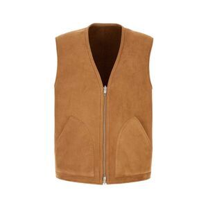 Umit Benan Men Camel Shearling Vest